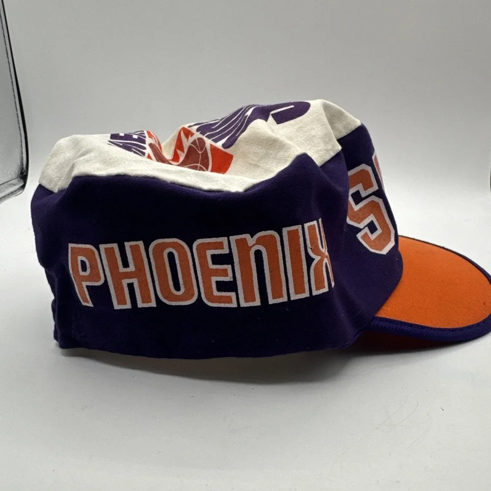 Vintage 1990's Phoenix Suns Twins Enterprises Brand NBA Cloth Painters Hat‎ Cap